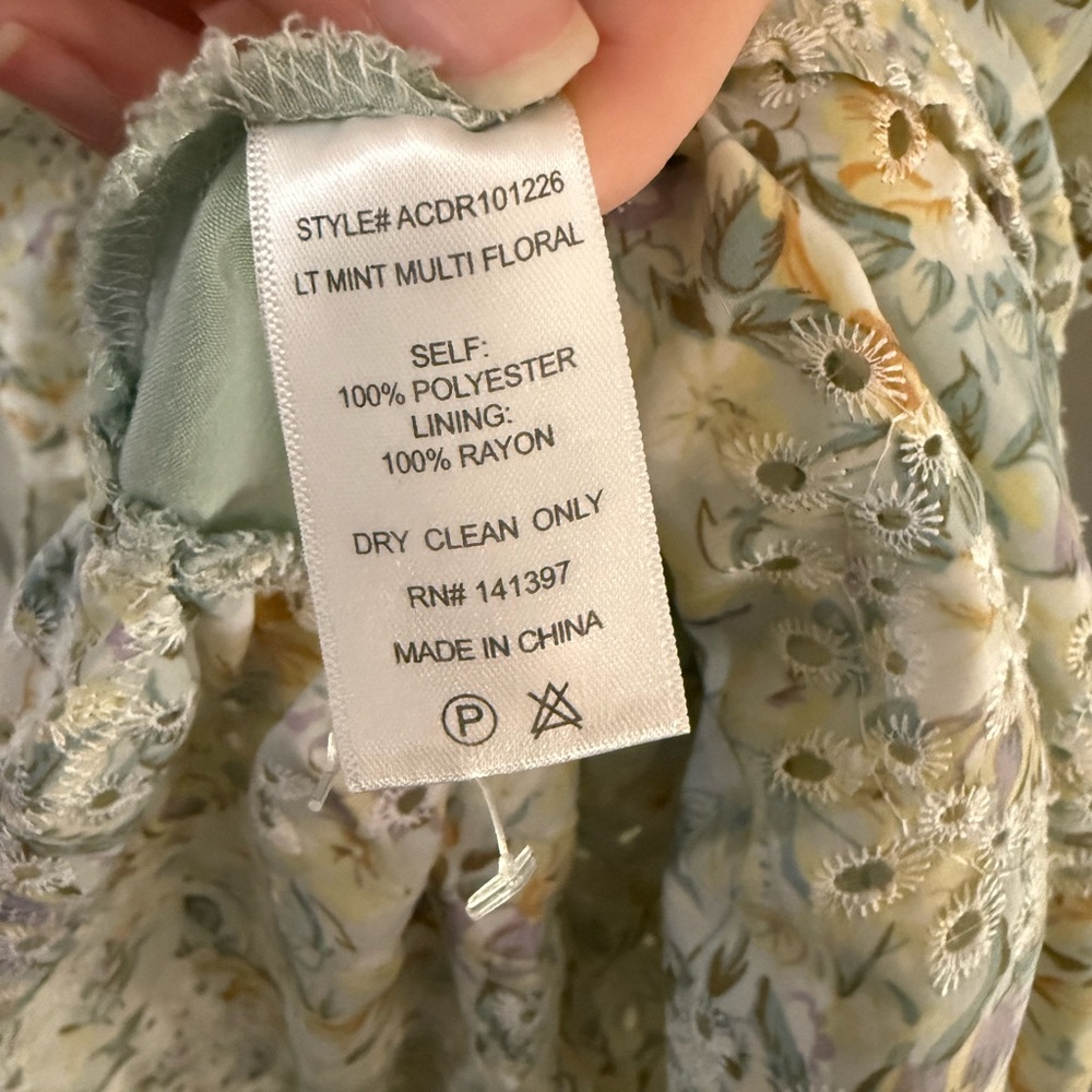 ASTR The Label | Midsummer Eyelet Tiered Maxi Dress | Size L - Picture 9 of 9